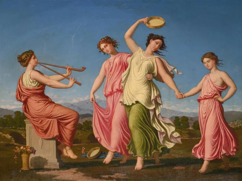 1814-Pierre Eugène Jules Maison - Allegoria della musica e della danza